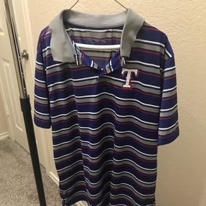 Texas Rangers Polo style shirt size XL